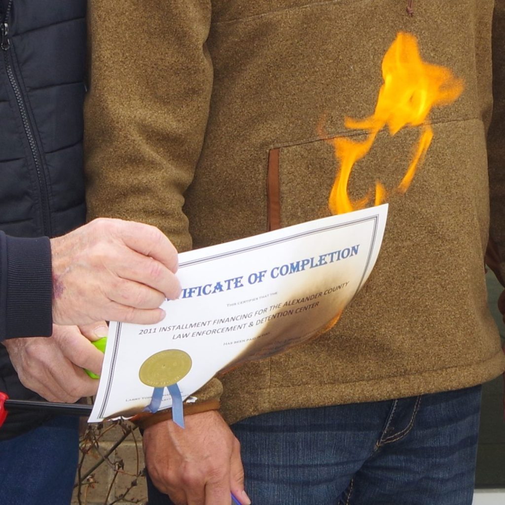 AC note burns