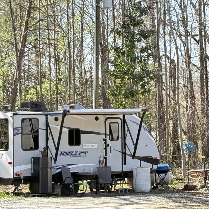 The fire fatality occurred in this camper at 38 Royal Russell Road in Taylorsville on Tuesday, March 17, 2026.