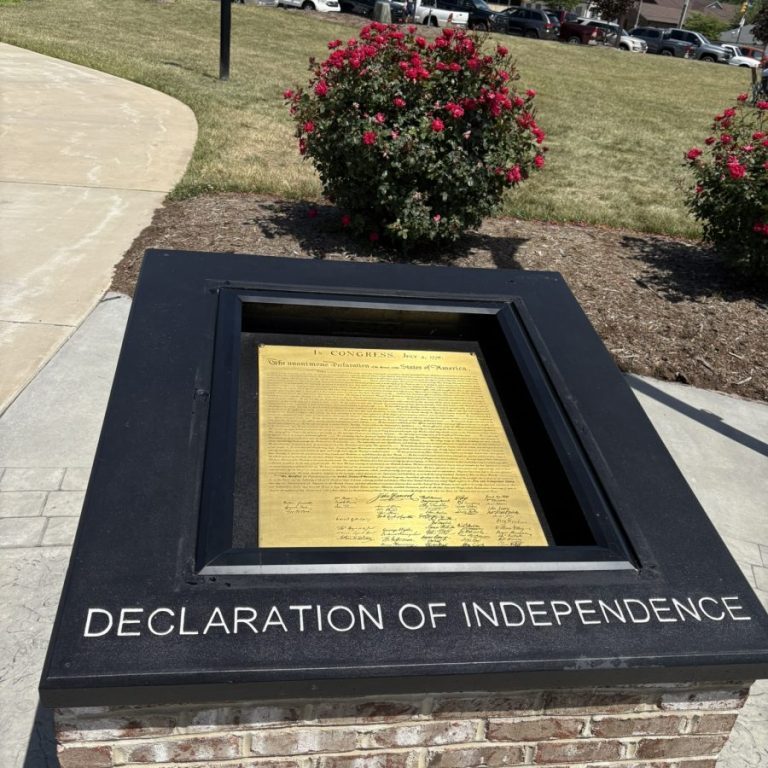 The Declaration of Independence is one of the permanent settings at the park.