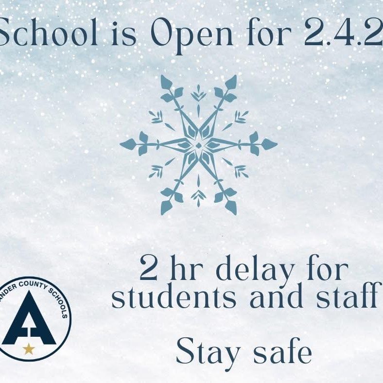 School delay 2-4-26